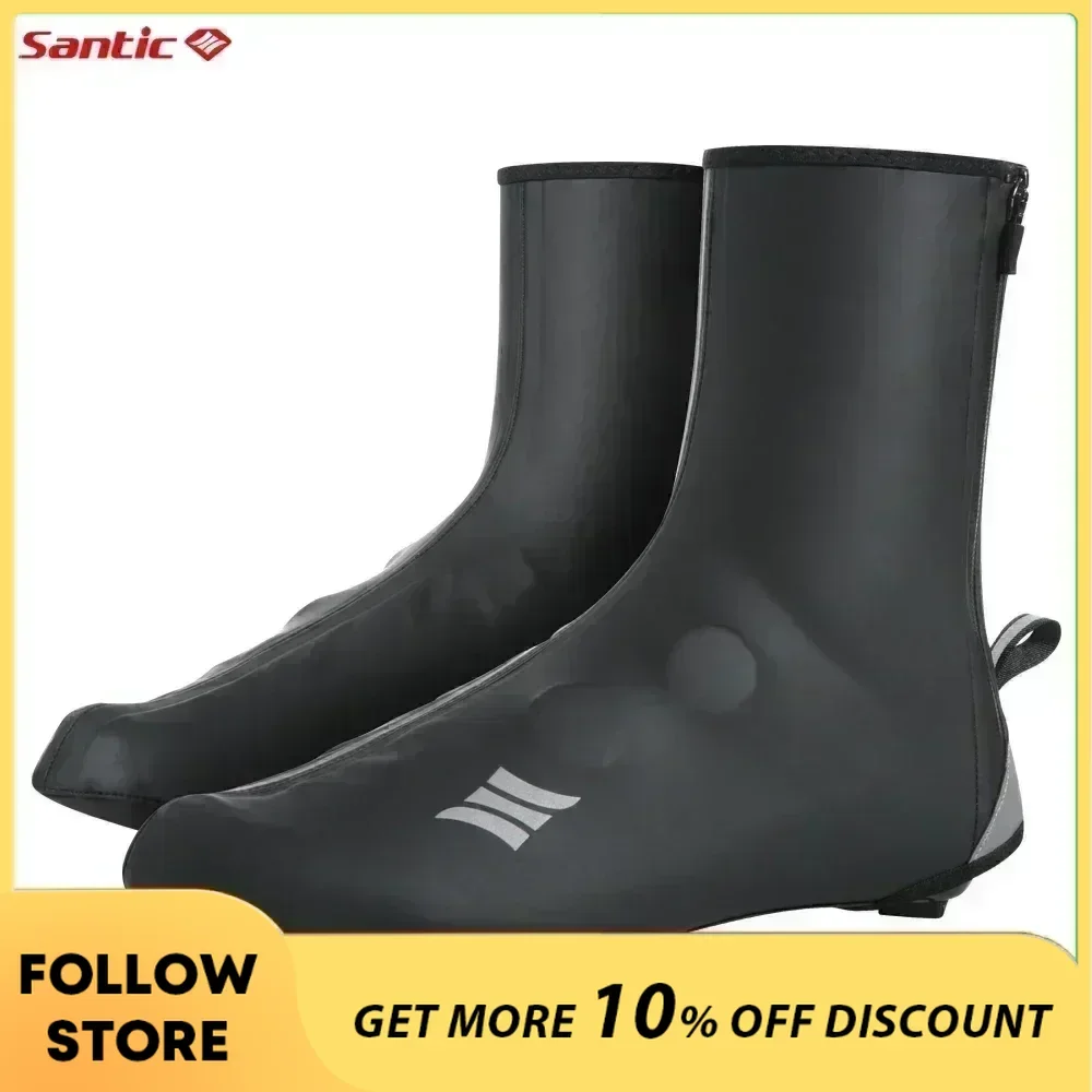 

Santic Winter Cycling Shoes Covers Winter Outdoor Cycling MTB Bike Windproof Keep Warm Road MTB Overshoes Men Women