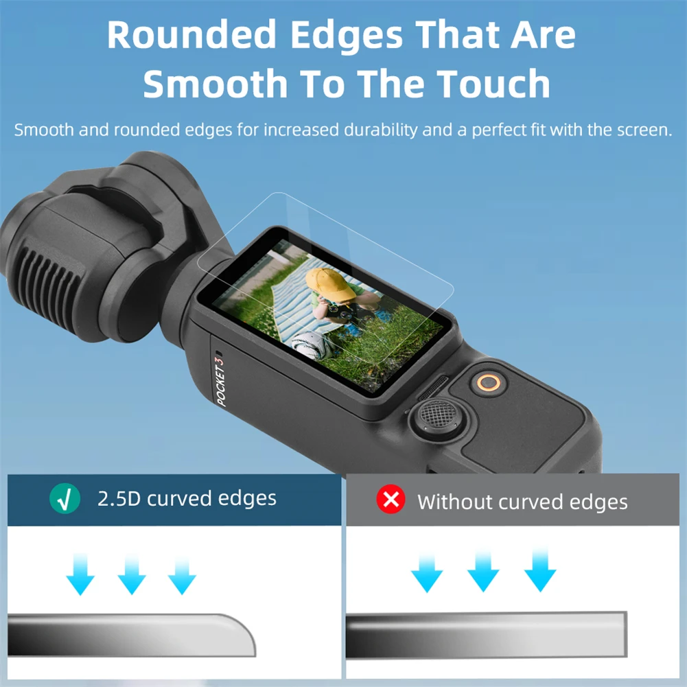Lens Film Compatible For Pocket 3, Anti-glare Screen Protector, Action Camera Accessories For Full Screen Protection