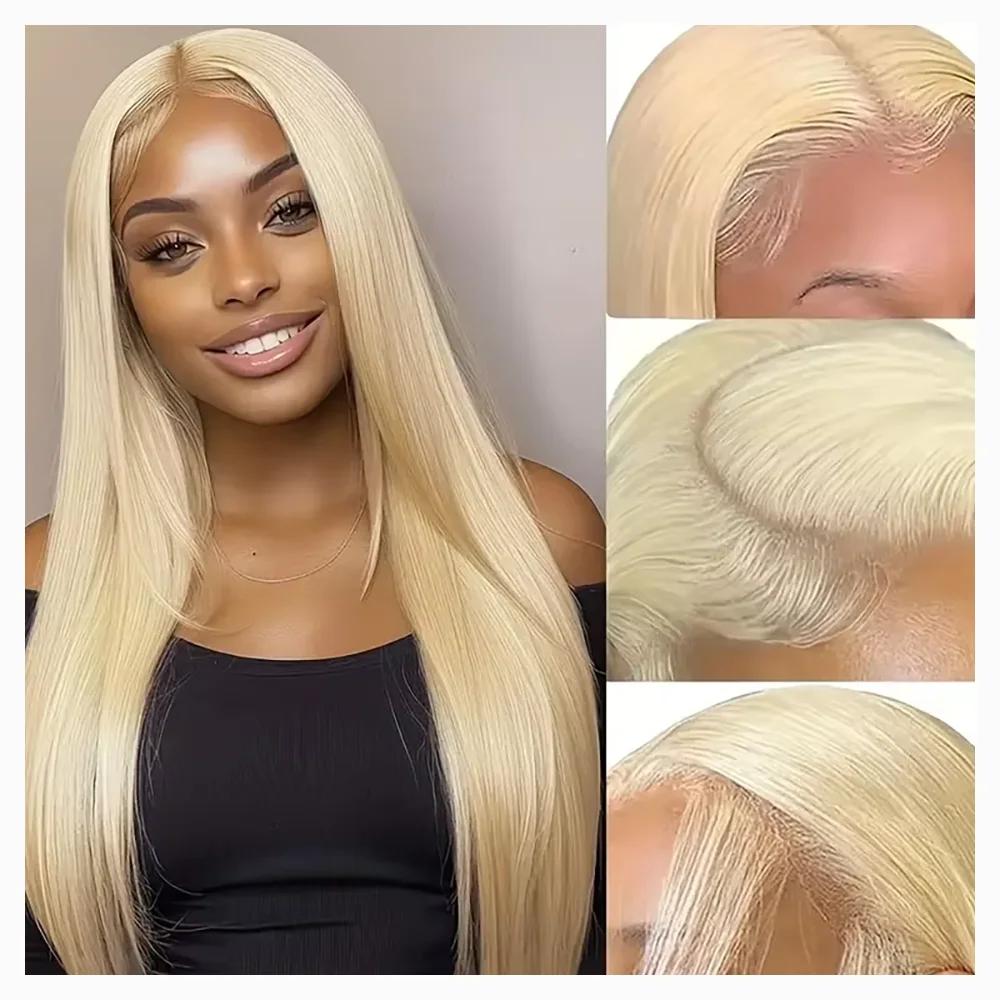 

Blonde 613 HD Lace Frontal Wig 13x6 Human Hair Wigs Straight Wig Brazilian For Black Women 30 36 40 46 Inch Lace Front Wig 200 220 Density