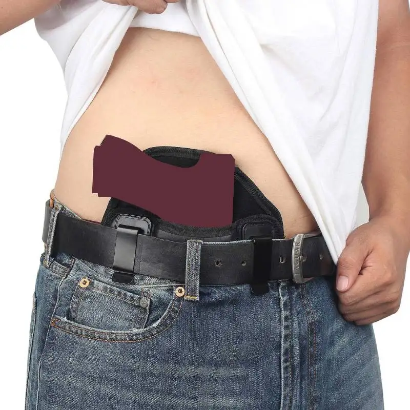 

Мужская кобура для пистолета, скрытая сумка для пистолета из искусственной кожи g 17, 19, 1911, 43X, мужская скрытая кобура для пистолета