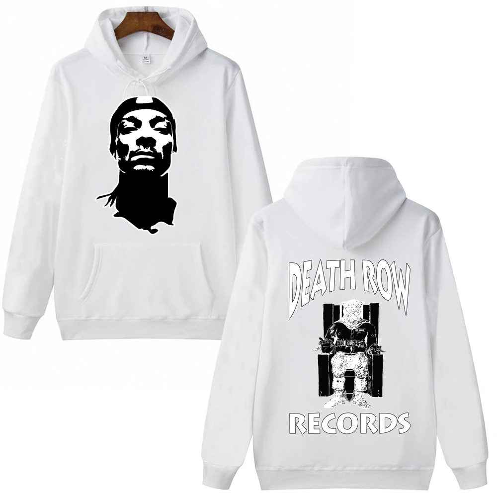 Snoop Dogg Hoodie Death Row Records Sweatshirt Harajuku Hip Hop Pullover Tops Streetwear Fans Gift