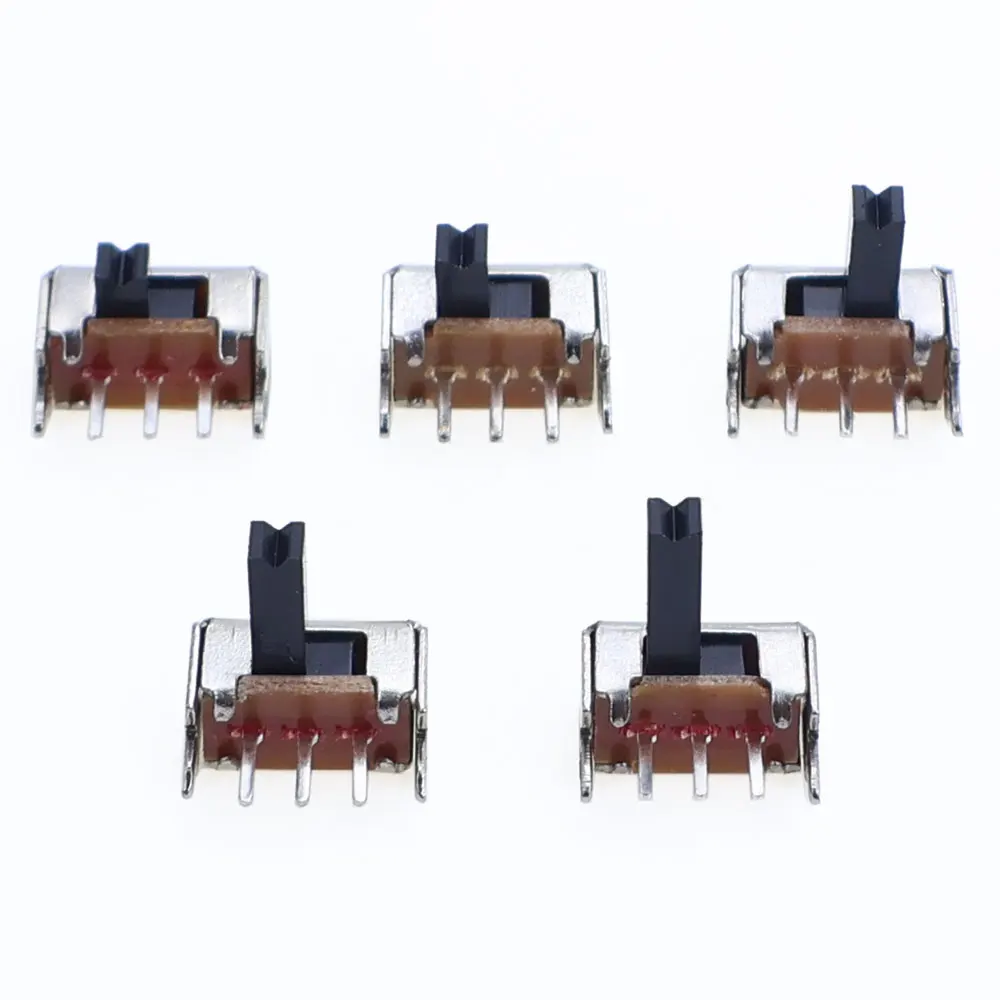 20/50/100/200 Stück SK12D07VG SK12D07 Kippschalter 3PIN PCB 1P2T EIN-AUS Griff Miniatur-Schiebeschalter Seitenknopf Höhe 2/3/5/6/7mm – Detail 2
