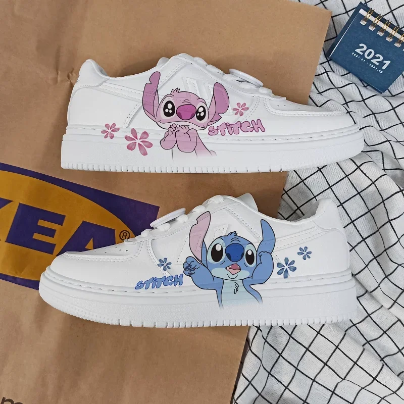 Zapatillas deportivas de stitch para niños y niñas, zapatos informales de baloncesto para correr, Disney, regalo, 10 y 20 años