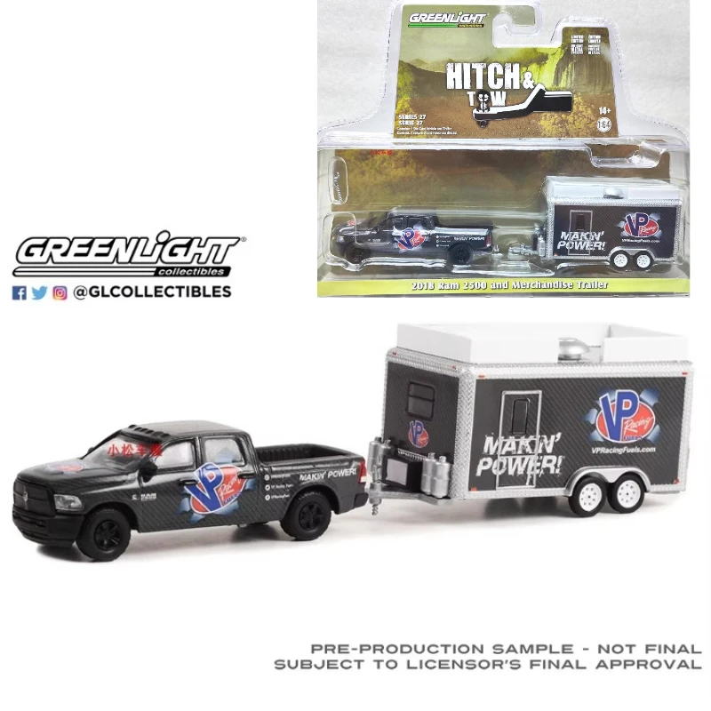 

Green Light 1:64 2018 Ram 2500 VP Racing Fuels & Fuel Cargo Trailer Models Limited Edition Collectibles Wall Pendant Gifts