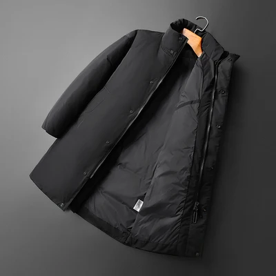 2024 new arrival winter jacket 80% white duck down jackets men,mens fashion thicken warm parkas trench coat size M-XXXL