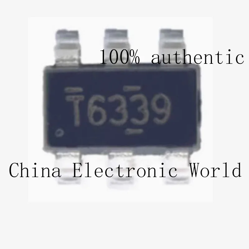 

10 Tps56339Ddcr Brand New Genuine Silk Screen T6339 Smd Sot23-6 Step-Down Converter Chip Ic