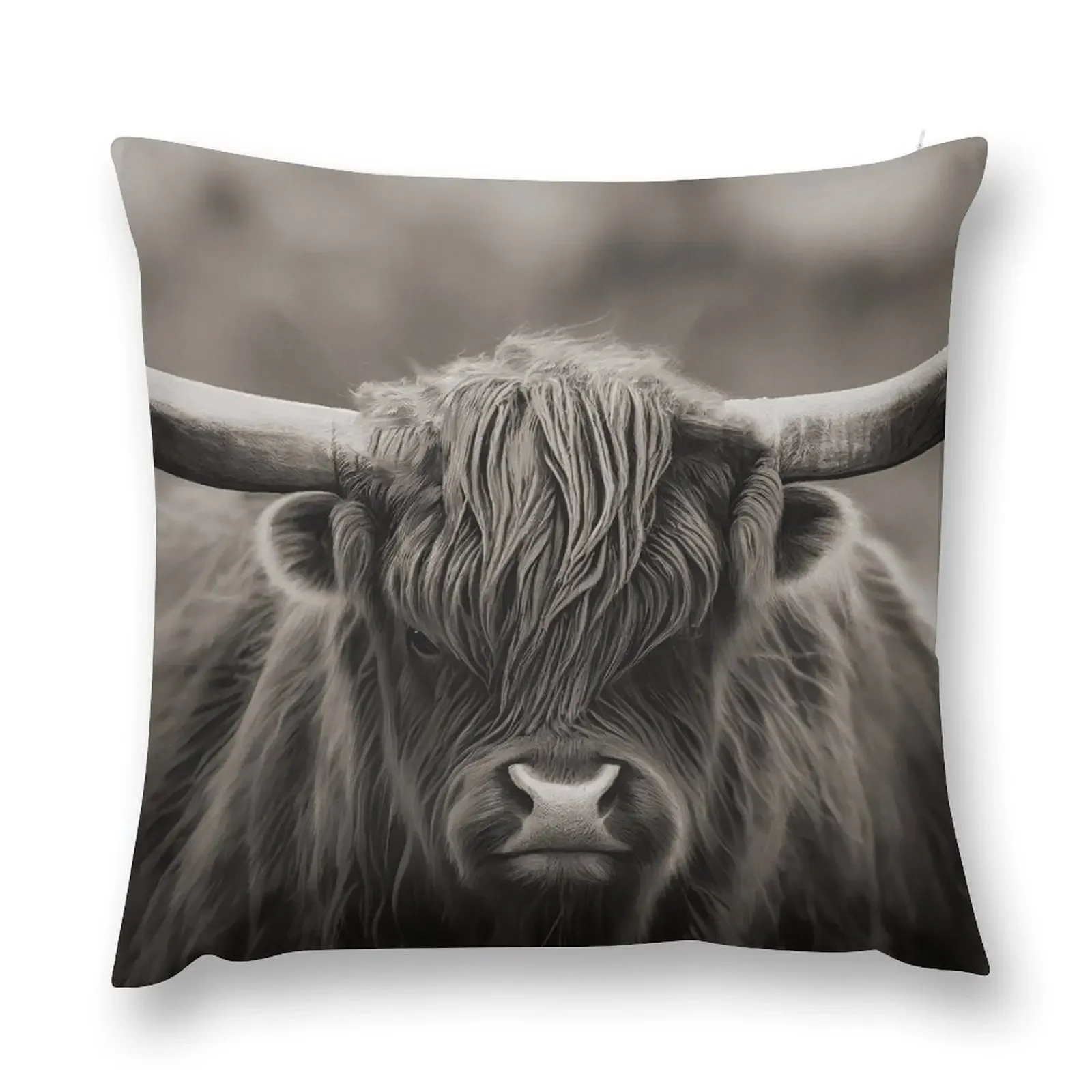 The Great One, Highland Cow Throw Pillow Decorative Sofa Cushion Sofa Pillow Cover pillows decor home Covers For Sofas pillow