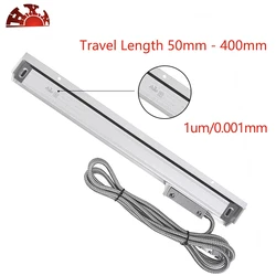 HXX GCS898 0.001mm Scala di vetro lineare SINO 100mm 150 200 250 300 350 400 450mm TTL 1um Encoder ottico Sensore Righello per smerigliatrice