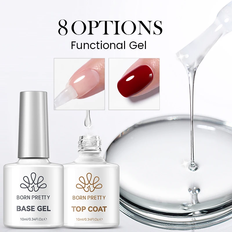 

BORN PRETTY Nail Prep Dehydrator Acid Free Natural Dry Nail Dehydrate Bond Soft Nail Tips Gel Nail Functional Gel
