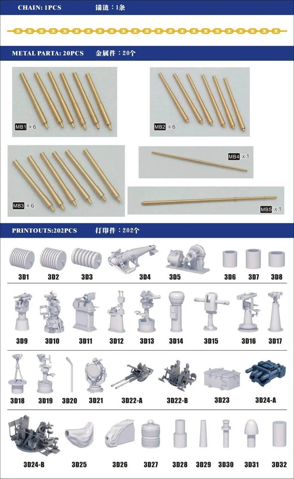 Shipyard S350009 1/350 Upgrade Parts for Hasegawa IJN Aircraft Carrier Akagi