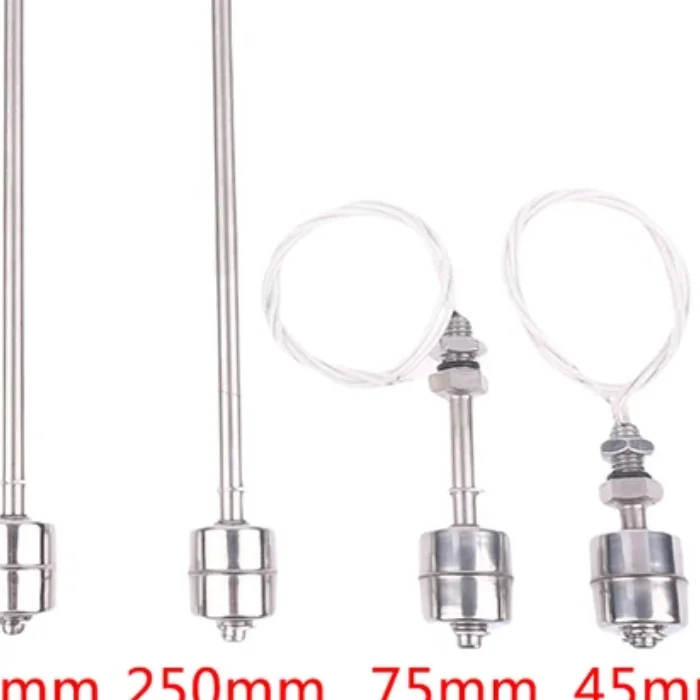 Interruptor de flotador de acero inoxidable, Sensor de nivel de agua líquida para tanque, interruptor de doble bola, sensores de flujo para piscina, flotador