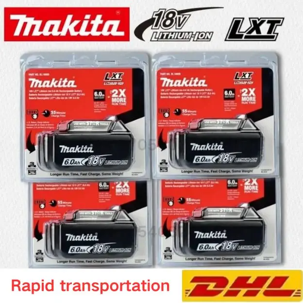Original 18V Makita 6Ah Rechargeable Battery+DDF487, For Makita BL1830 BL1830B BL1840 BL1840B BL1850 BL1850B Power Tools Battery