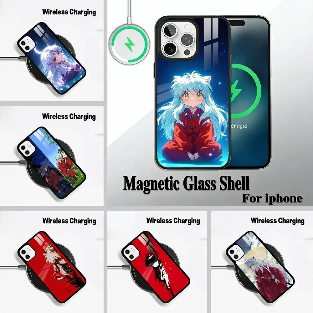 

Half-Demon -nuyasha Phone Case For IPhone17 16 15 14 13 12 11 Pro Max 16/15/14Plus Wireless Charger Cover Funda