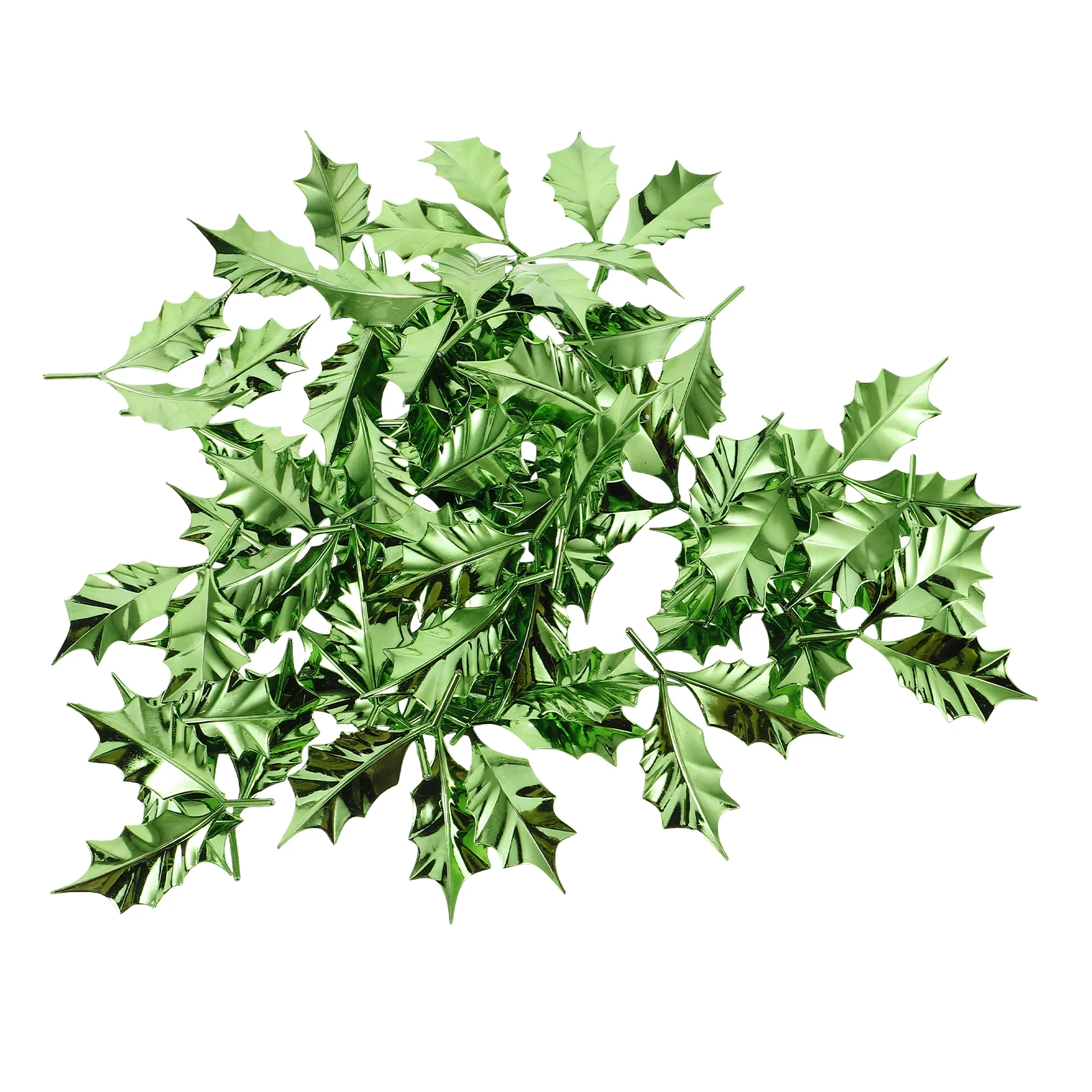 

50 Pcs Christmas Leaves Decoration Trees Diy Crafts Accessories Wreaths Artificial Green