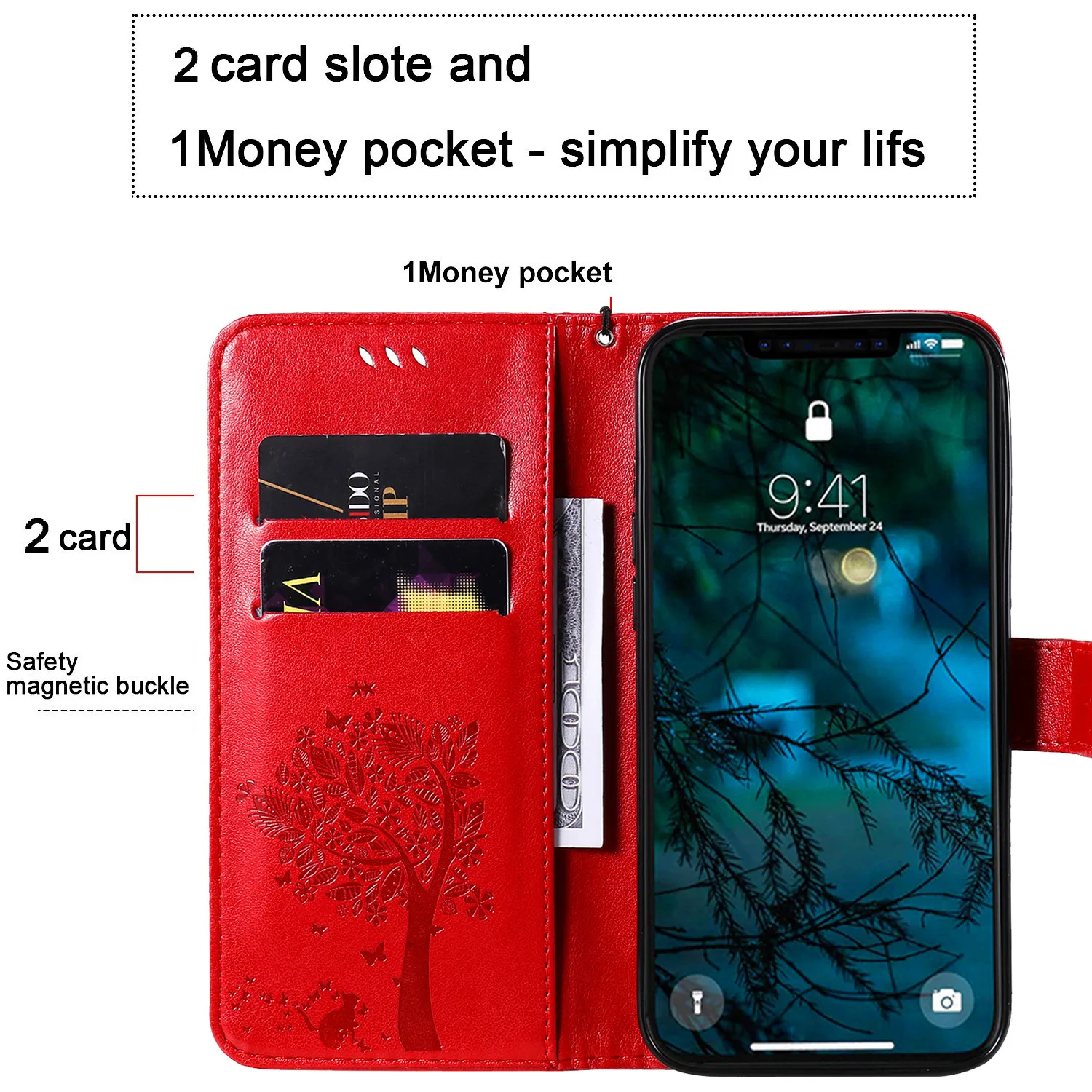 Luxur Leather Flip Case For Huawei Y5 Y6 Y7 2019 Wallet Stand Phone Cover For Huawei Mate 20 Lite Mate 30 50 60 Pro Bag Coque view 3