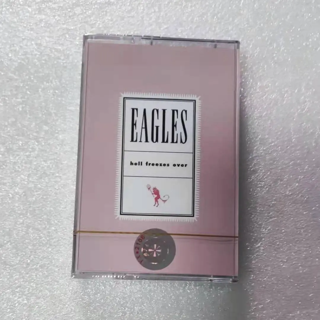 

Eagles Hell Freezes Over Remaster Album Music Cassette Tape Includes Lyrics Book HiFi Sound Classic Tracks Collectible Playable