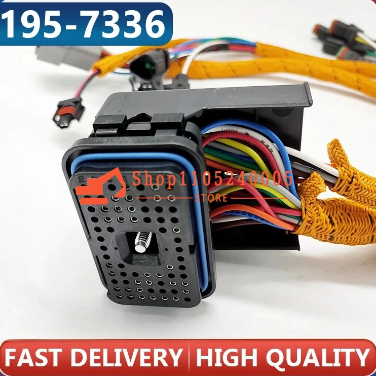 

195-7336 205-1252 Аксессуары для экскаваторов E325C 3126B C-7 Жгут проводов двигателя 1957336 2051252