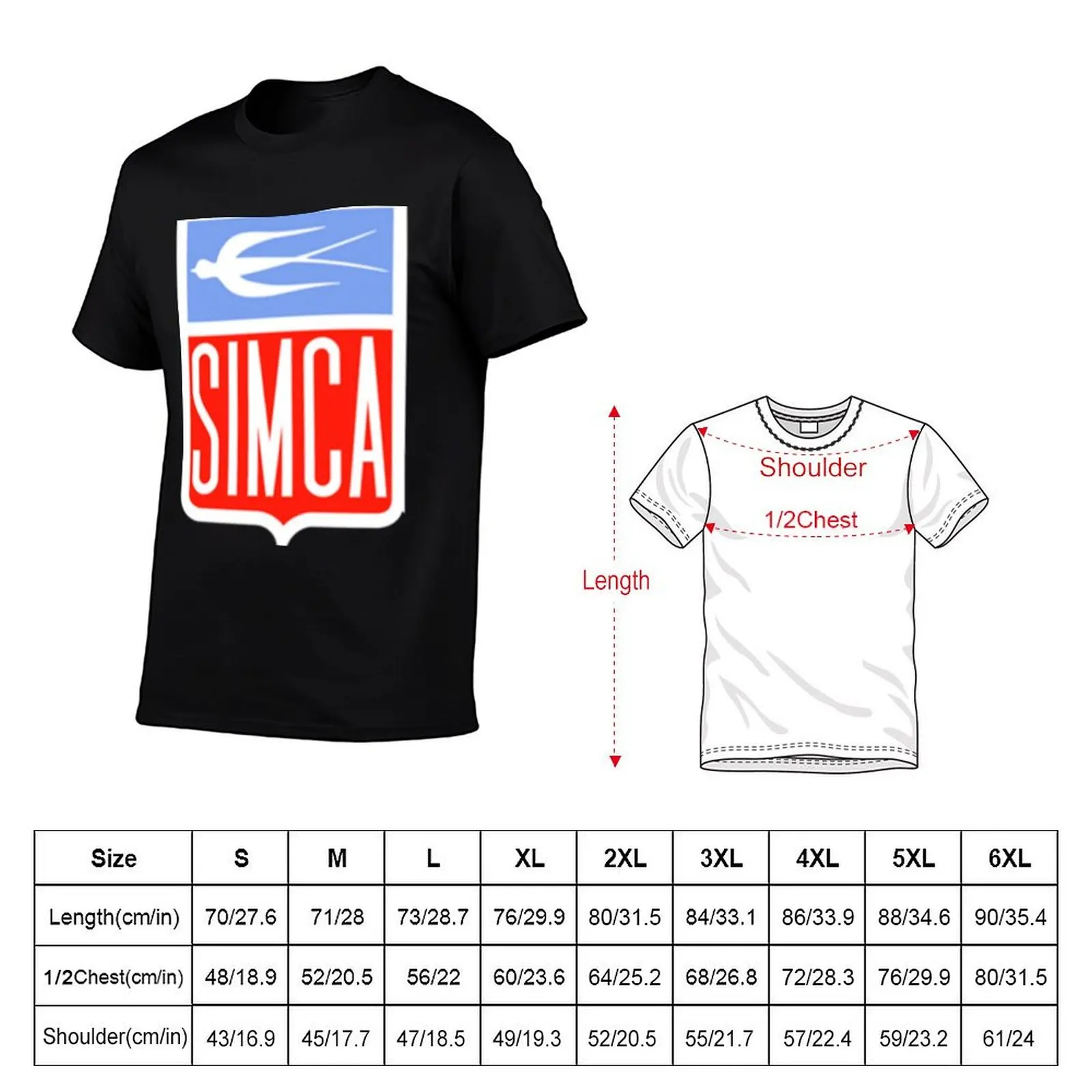 man for SIMCA t shirts men funny g cotton shirt luxury Emblem t t shirts T-Shirt - T-Shirt man