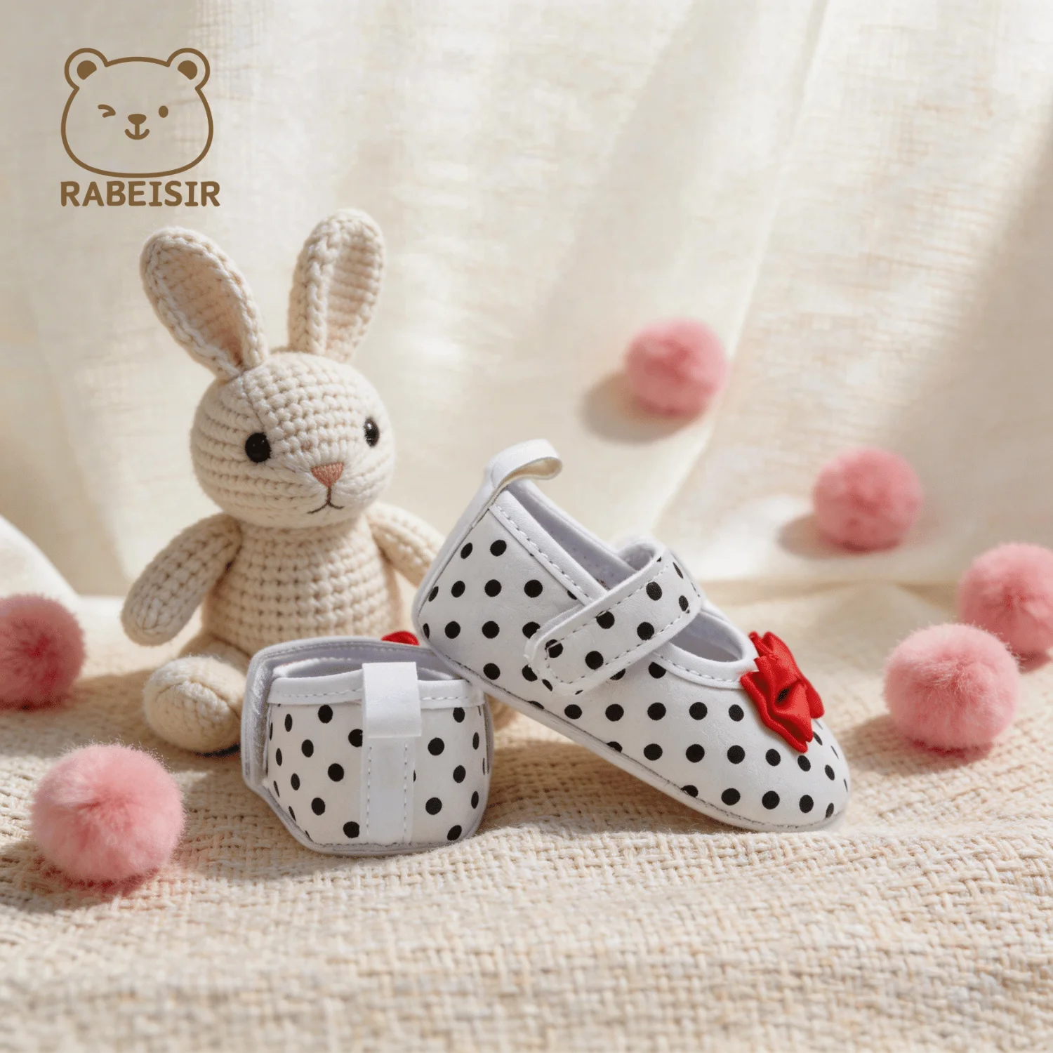 Baby-Stufen-Schuhe für Babys, erstes Paar Kleinkind-Schuhe, Babyschuhe, atmungsaktiv, rutschfest, modische Mädchen-Schuhe im Prinzessinnen-Stil – Detail 9