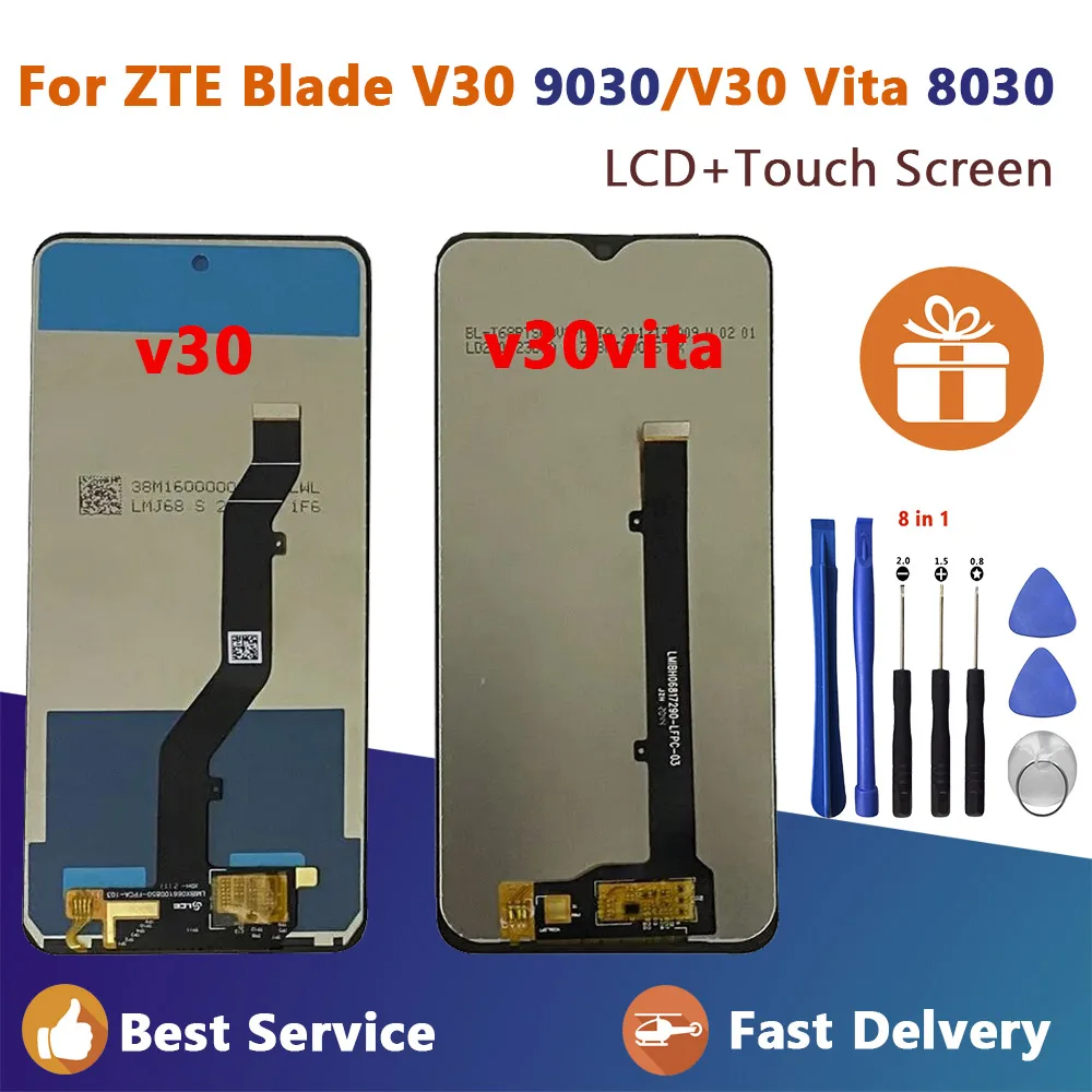 

For ZTE Blade V30 Vita 8030 Original LCD Display Touch Screen Digitizer For LCD ZTE Blade V30 9030 lcd Screen Display WITH TOOL