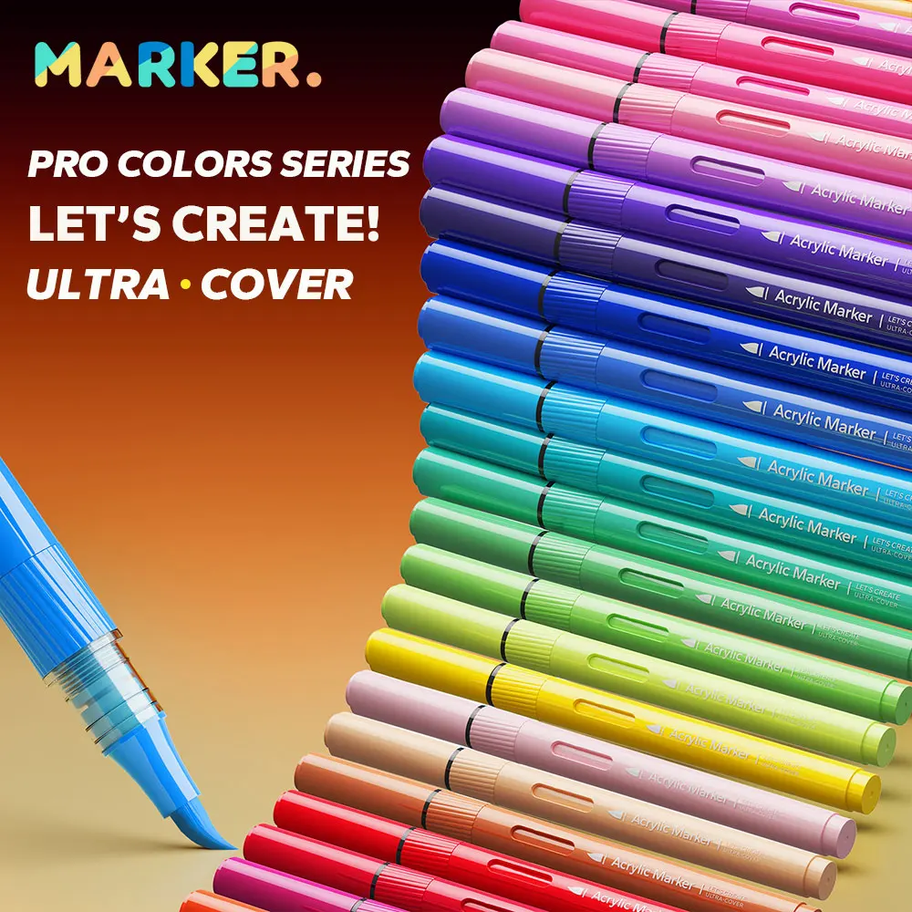 

Набор маркеров для акриловой краски, акриловые художественные ручки с наконечником кисти для изготовления камней, керамики, дерева, холста, стекла, камня, ткани, карточек