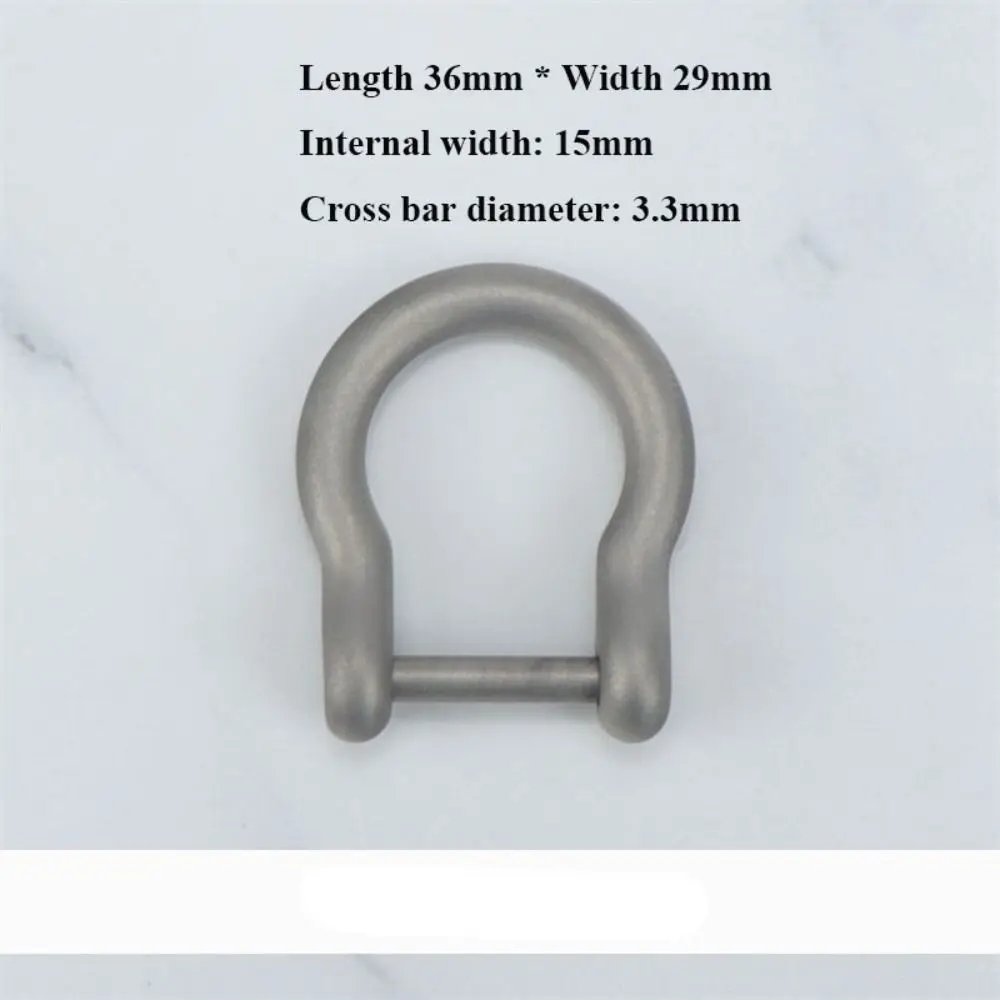 Titanium Alloy Horseshoes Buckles Carabiner D Bow Staples Shackle Key Ring Keychain Hook Outdoor Bracelet Buckle Outdoor Tools