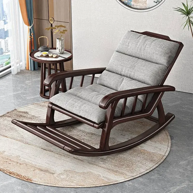 

Brown Large Rocking Chair Comfort Lounge Lazyboy Sturdy Luxury Floor Chair Rocking Lazy Modern Silla Mecedora Furniture Home