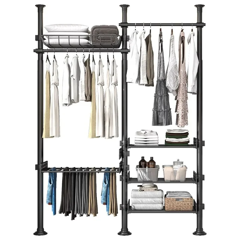 

Hanger bedroom combination simple household storage drying rack open floor