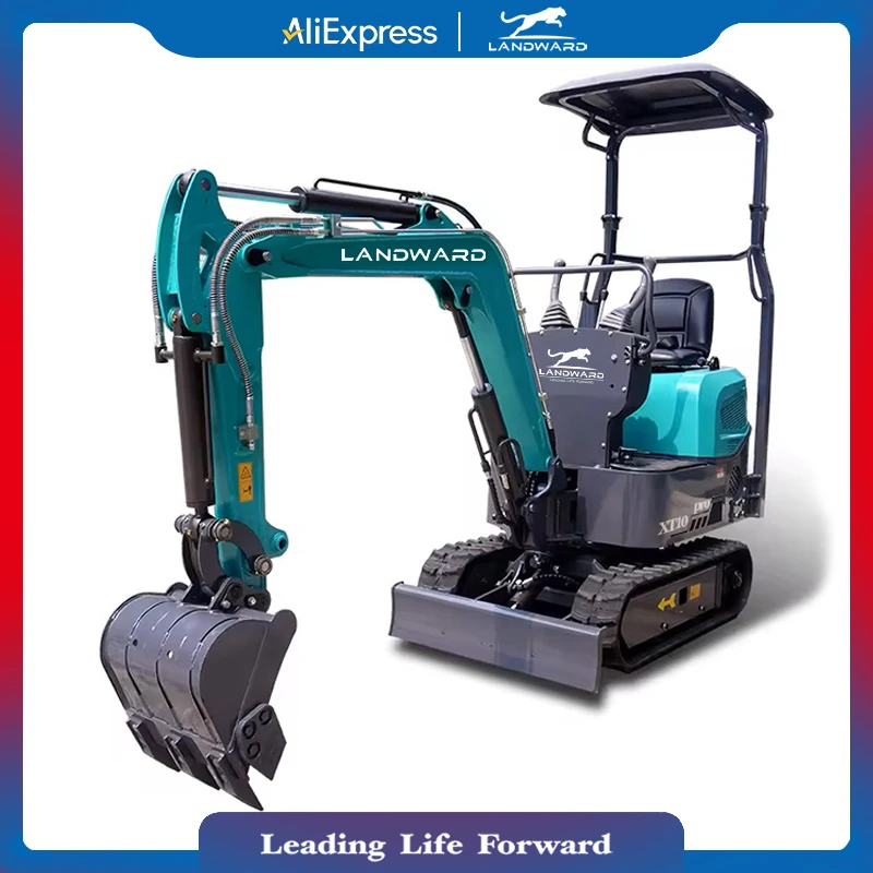 Construction machinery High Quality Hot Sale Mini Excavator 1Ton Crawler Excavator 1200 KG Household Digging Customized For Sale