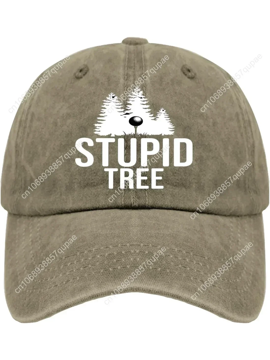 Stupid Tree Hat Men Fashionable Disc Golf Denim Hat for Mens Caps Plain for Bakers