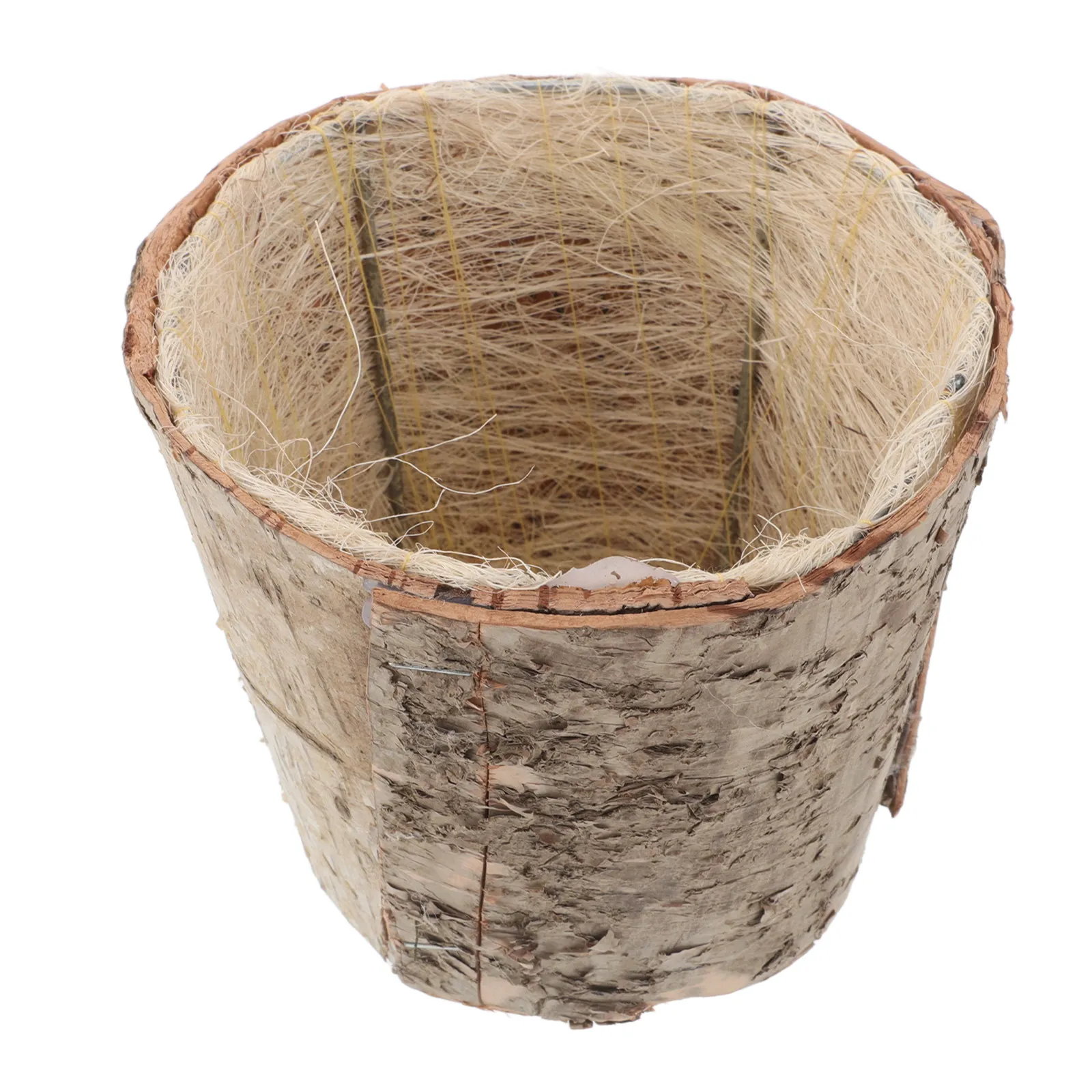 Birch Bark Flower Pot Rustic Wood Planter Natural Vintage Succulent Pot Flower Arrangement Home Garden Decor Wooden Bark Planter