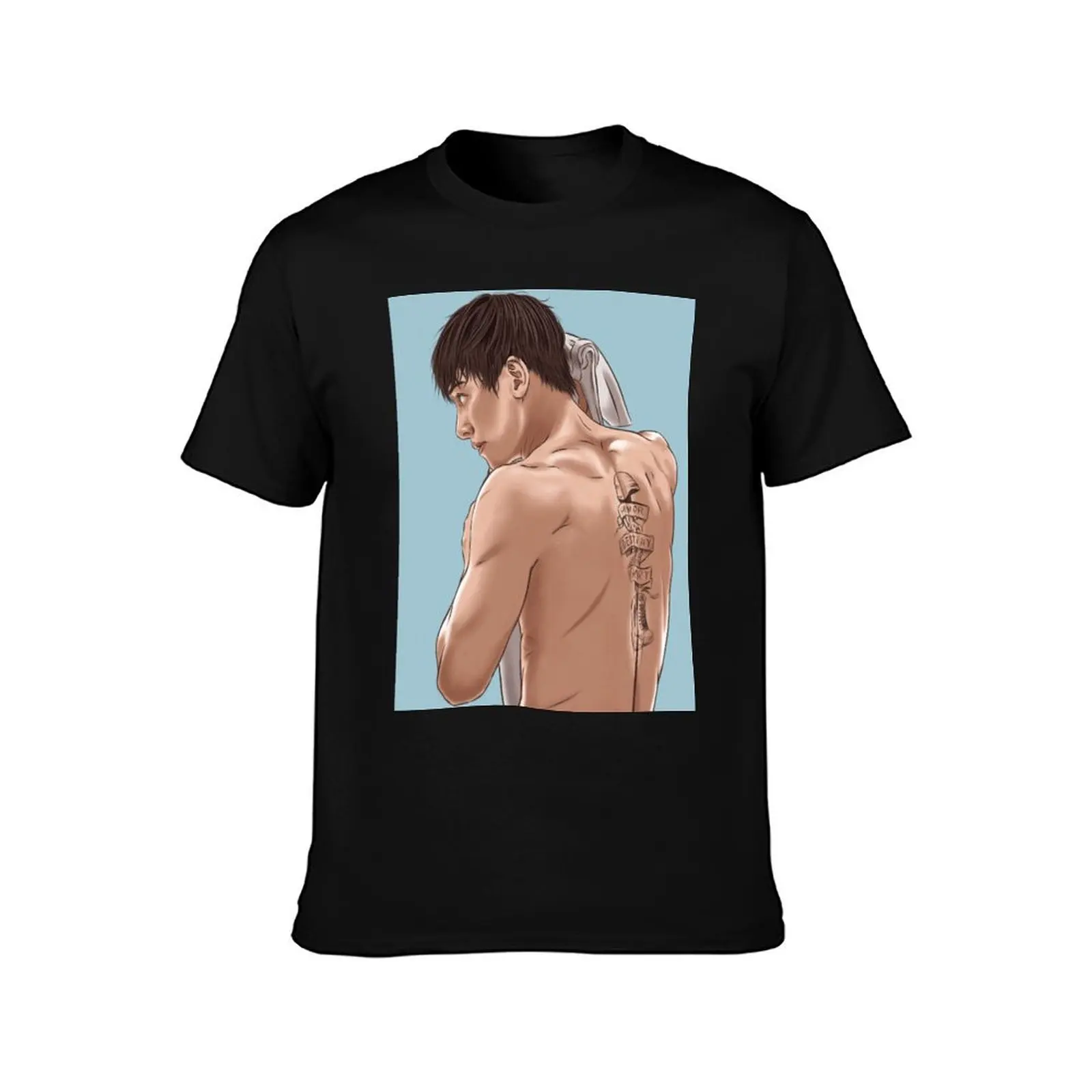 Sexy Ji Chang Wook T-Shirt Big Size Short Sleeve Tee for Men T-Shirt
