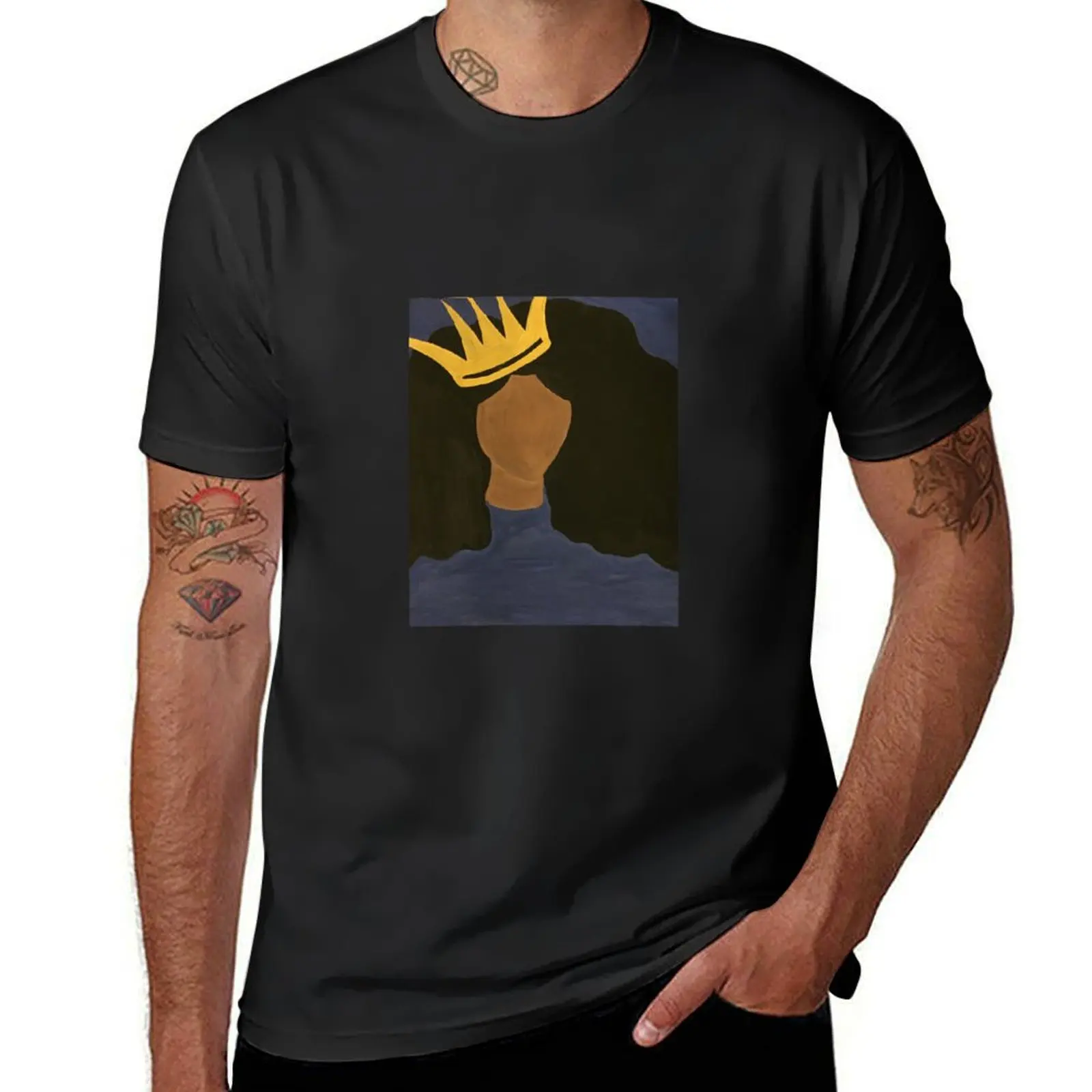 

Black Queen in Blue T-Shirt funny costumes tops shirts graphic tees designer t shirt men