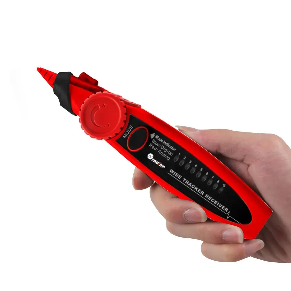 TOOLTOP-Network Cable Tester, Multímetro, Rastreamento de cabos LAN, Teste PoE, 400m, 600m Comprimento, Medir Sensibilidade, Rastreador de linha ajustável