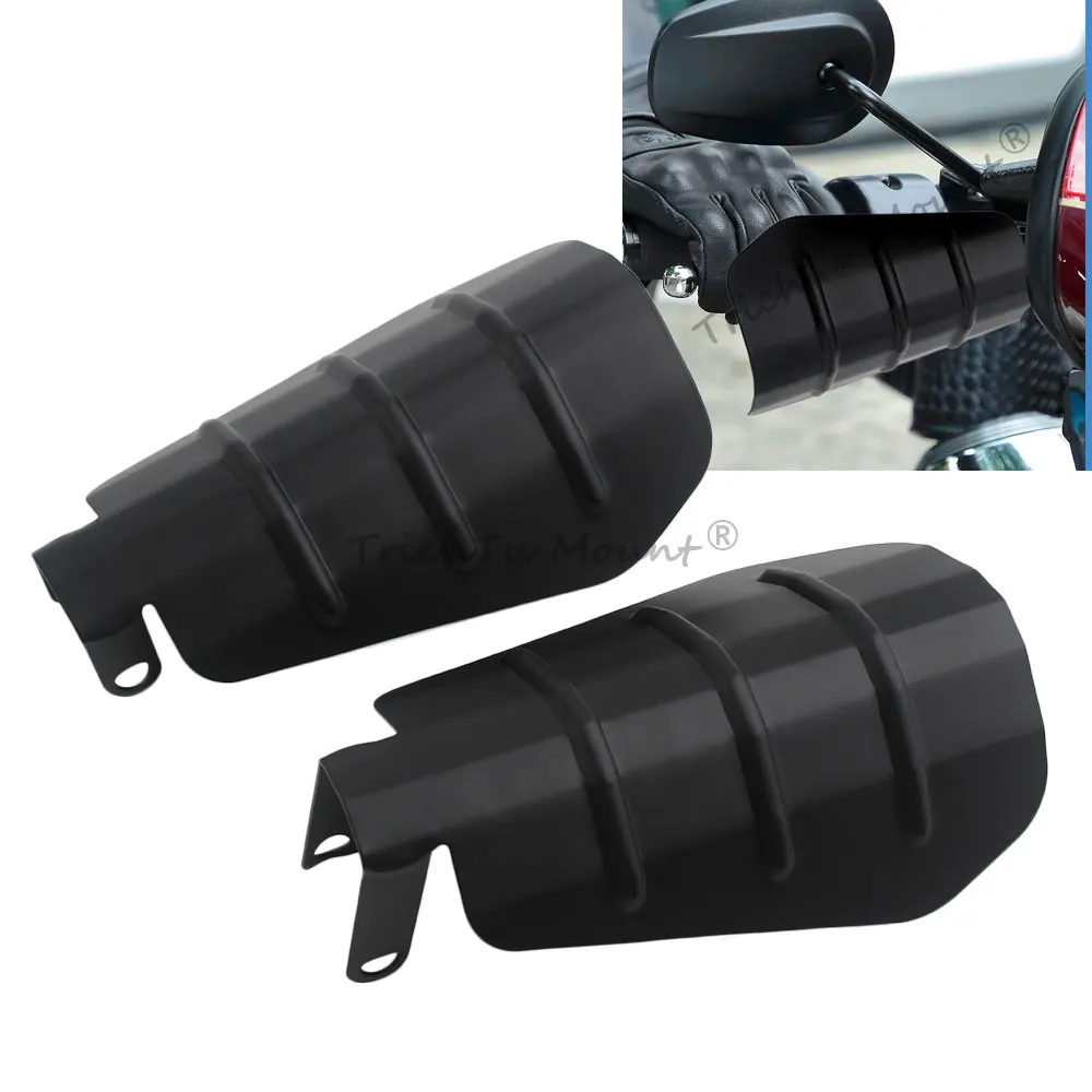 1 Pair Motorcycle Hand Guards Shade Baggers Protector Cover For Harley Touring Electra Street Glide Road King Softail Dyna 2006+