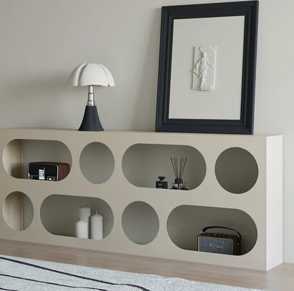 #Modern Iron Corner Bookshelf-Durable Eco-Friendly Space-Saving Storage For Living Room With 6 Shelves