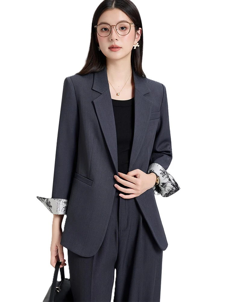 

Women's Pant Suit Office Ladies Work 2 Piece Set Female Blazer And Trouser