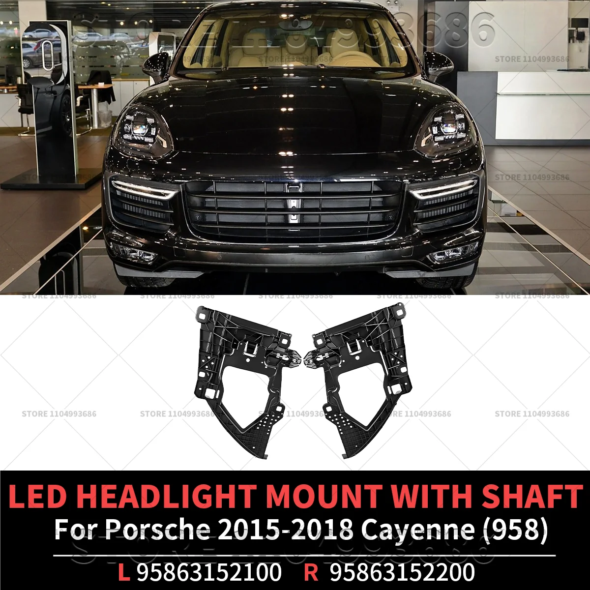 

Для Porsche Cayenne (958) Porsche 2015 2016 2017 2018 крепление светодиодной фары с валом OEM 95863152100 95863152200 95863152201 95863152101