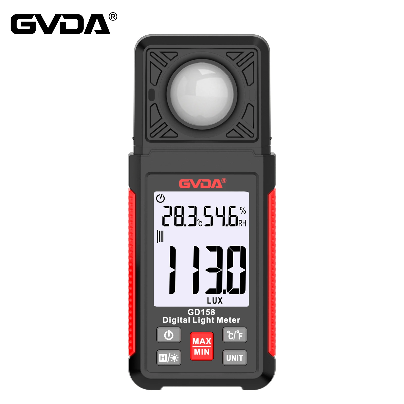 GVDA Digitale Lux Meter Licht Meter FC Lightmeter Beleuchtungs Meter Tester 200000 Lux Illuminometer Photometer Luxometro Luxmeter