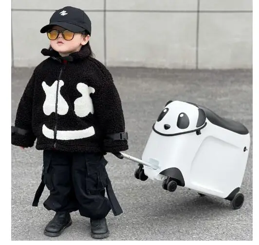 Kids scooter with 4 wheels Suitcase Travel Luggage Children Scooter Suitcase baggage suitcase for kid Rolling luggage bag wheels