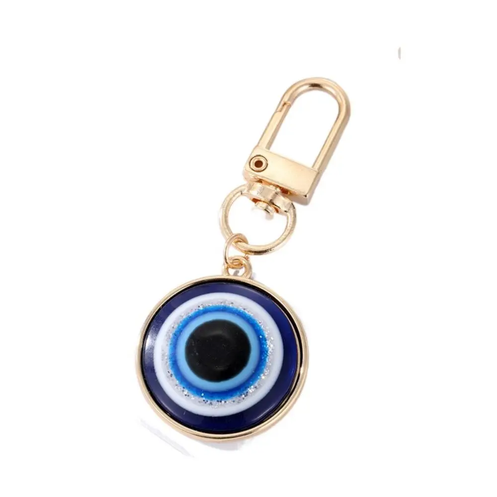 

Trend Resin Star Demon Eye Keychain Alloy Dripping Oil Turkish Blue Eye Pendant Folk Style Palm Female
