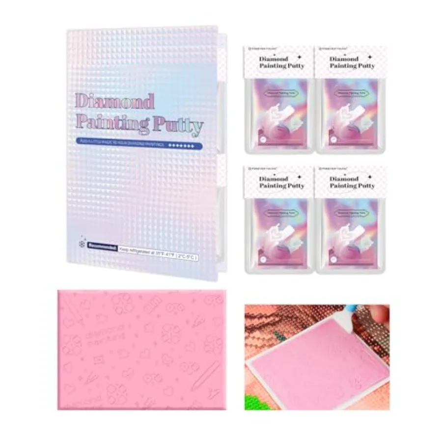 

Diamond Painting Putty, Long-Lasting Stickiness Diamond Art Putty, Scientifically Formulated Clay Glue, Wax for Diamond Art Acc