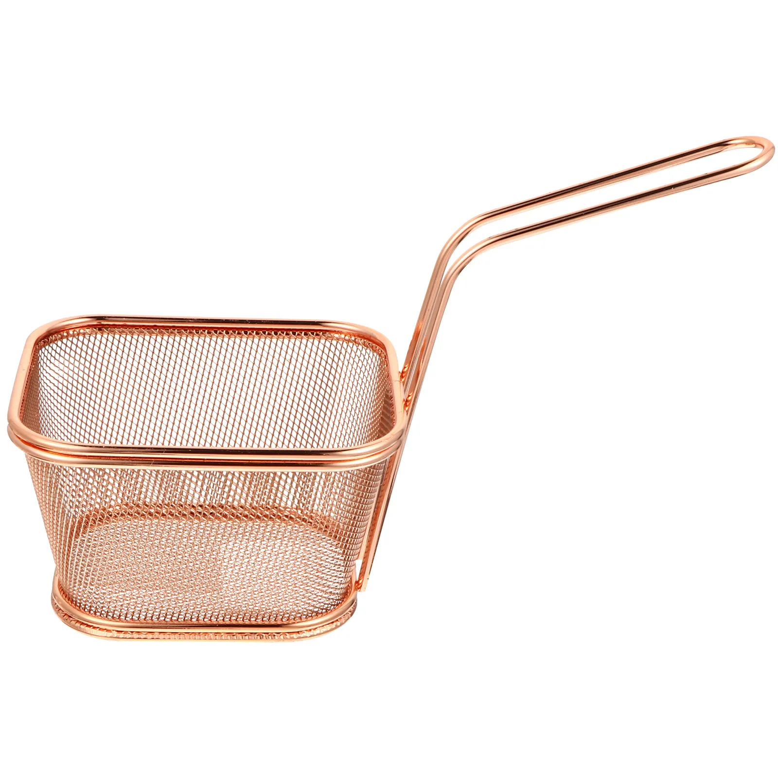 1Pcs Premium Stainless Steel Frying Basket Multipurpose Deep Fry Basket Dense Drain Holes Quick Oil Drainage for Home Kitchen