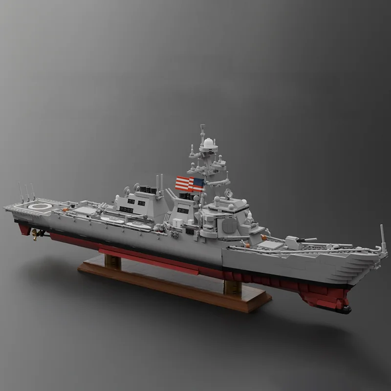 2808 pçs moc arleigh burke classe destroyer criador modelo blocos de brinquedo arquitetura diy presentes natal ideia tijolo aniversário