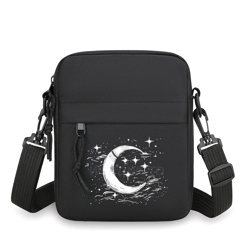 

Sun Moon Vintage Women Shoulder Bag Casual Adjustable Straps Small Crossbody Bag Astronomer Gifts Zipper Mini Mobile Phone Bags