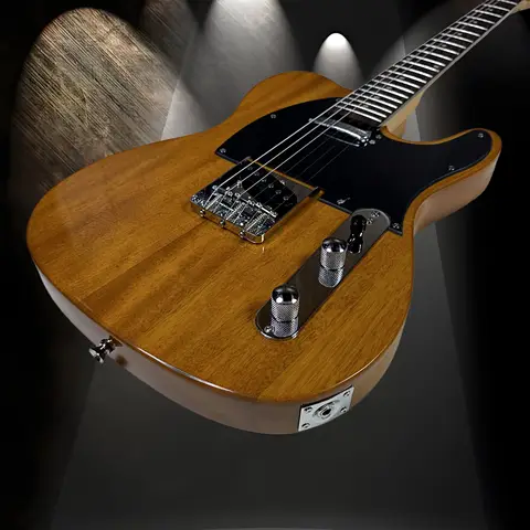 TL style Electric Guitar, Natural Solid Mahogany Body rosewood Fingerboard,In stock