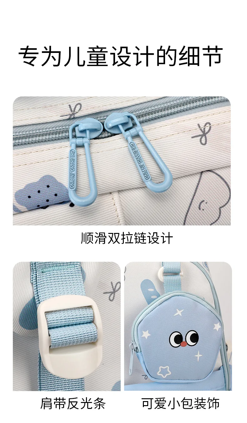 Tas Ransel Sekolah Kartun Lucu untuk Anak Perempuan, Tas Ransel Ringan Baru dengan Pelindung Tulang Belakang, Tas Harian Siswa SD dengan Desain Ergonomis