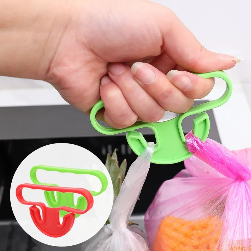 1/2Pcs Grocery Bag Carrier Shopping Bag Handle Grip Heavy Duty Hands-Free Buckle Safe Comfortable Carrying Holder Kitchen Tool