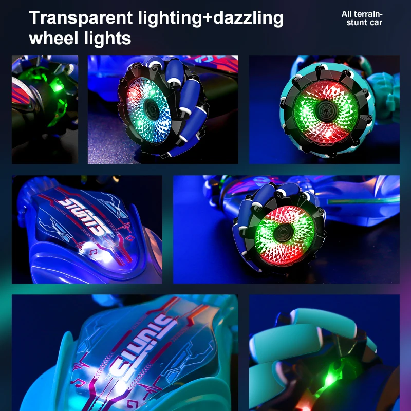 Carro de controle remoto de deformação com detecção de gestud, grande carro de torção de dublê com tração nas quatro rodas, carro de controle remoto infantil