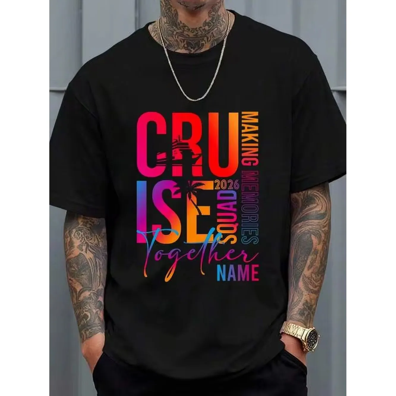 Men's Clothing Custom Cruise Squad 2026 Making Memories Together T-Shirt Personalized Cruise Crew With Name Family Matching Cruise Shirts